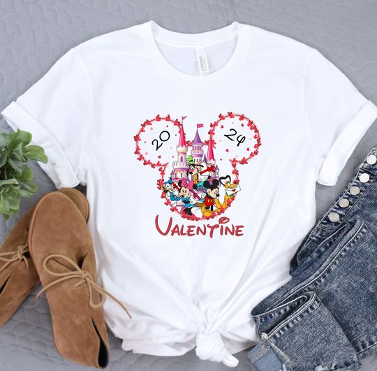 2024 Valentine Disney Shirt, Valentines Shirt, Valentines Day shirt