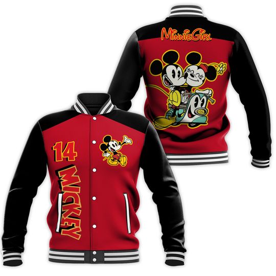 Personalized Mickey Mouse Disney Baseball Jacket