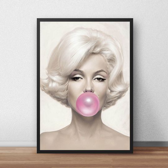 Marilyn Monroe Poster, Vintage Photography
