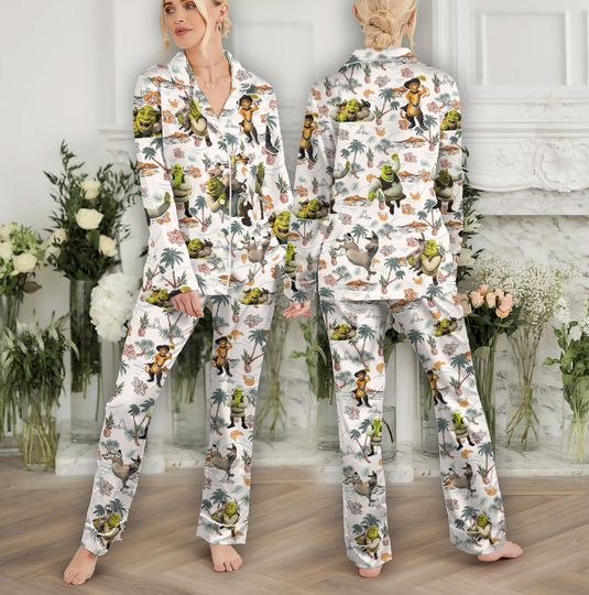 Shrek Vintage Pajamas, Shrek Can't Today Disney Pajamas