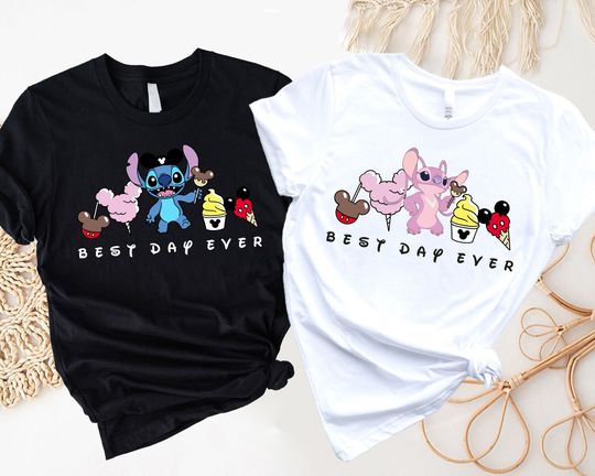 Disney Stitch Lilo Shirt, Best Day Ever Shirt, Disney Birthday Shirt, Disney Snacks Shirt