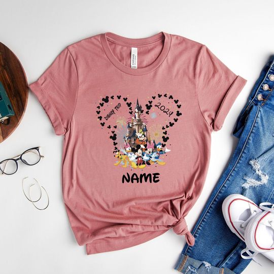 Discover Custom Mickey And Friends Disney T-Shirt, 2024 Disney Trip T-Shirt, Disney Family Matching Shirt