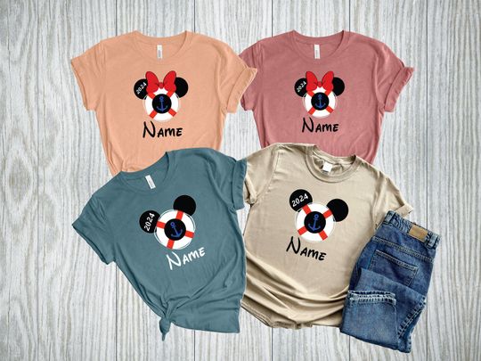 Disney Cruise 2024 Shirt, Personalized Family Cruise Vacation Shirt, Disney World Shirt, Matching Disney Trip Shirt