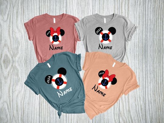 Disney Cruise 2024 Shirt, Personalized Family Cruise Vacation Shirt, Matching Disney Trip Shirt, Disneyland Shirt