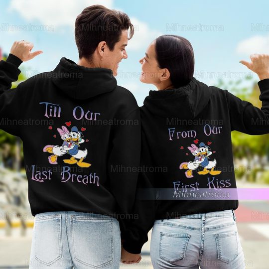 Couple Donald Duck and Daisy Duck Hoodie, Disney Movie Hoodie