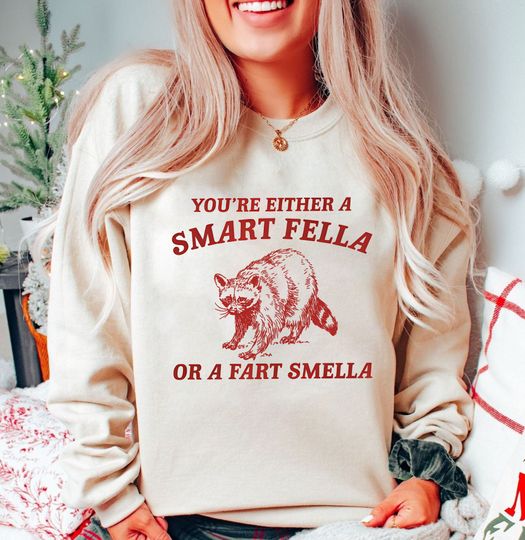Discover Are You A Smart Fella Or Fart Smella? Retro Cartoon Shirt