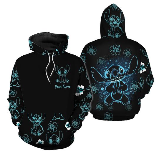 Discover Personalized Lilo And Stitch Disney Hoodie, 3D Hoodie