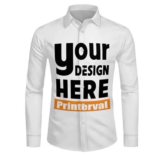 Custom AOP Men's Long-Sleeved Shirts