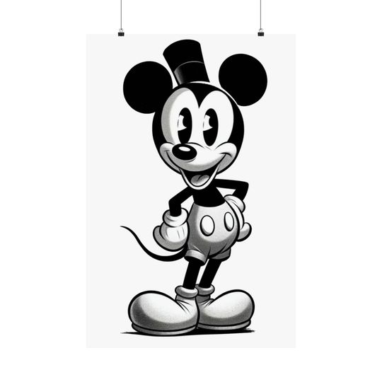Vintage-Inspired Steamboat Willie Poster, Steamboat Willie Poster