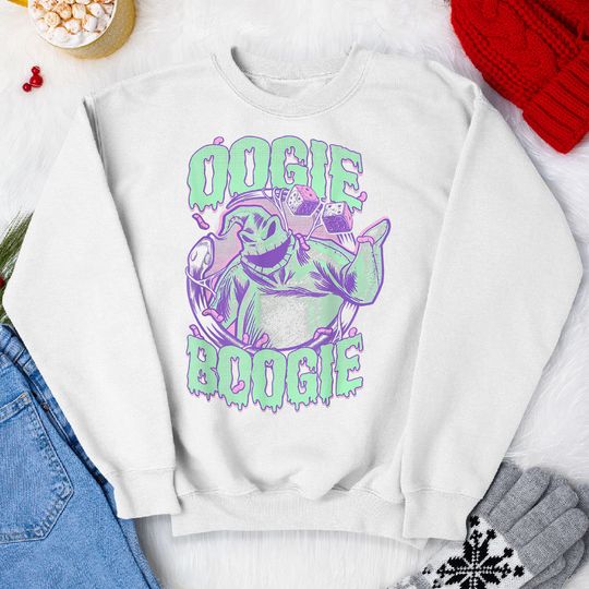 Christmas Sweatshirt,Disney The Nightmare Before Christmas Oogie Boogie Portrait 2023 Christmas Sweater Gifts