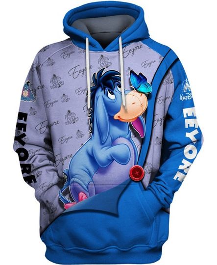 Disney Eeyore Hoodie, Eeyore Hoodie, Disneyland Hoodie
