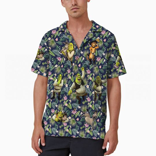 Disney Shrek Can't Today Tropical Hawaiian Shirt