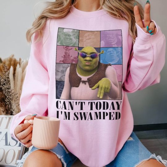 Can't Today I'm Swamped Eras Tour Shirt, Shrek shirt, Disney Fiona Princess