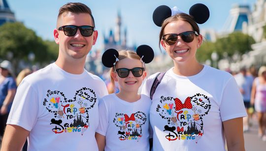 D Family Disney Trip, My First Disney Trip Shirt, Disney Family Vacation Shirt, Family Matching Shirt