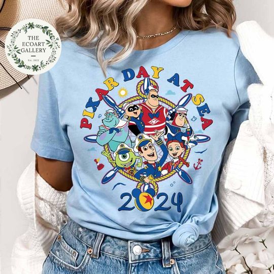 Disney Cruise Line Pixar Day at Sea 2024 Shirt, Toy Story Cruise Trip Shirt