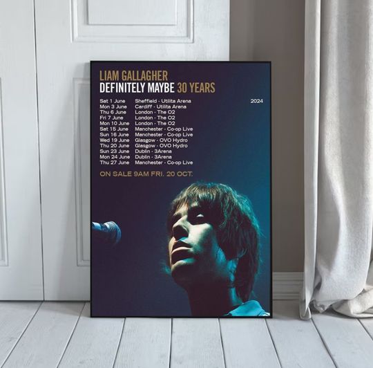 Liam Gallagher OASIS Live Music Show 2024 Poster