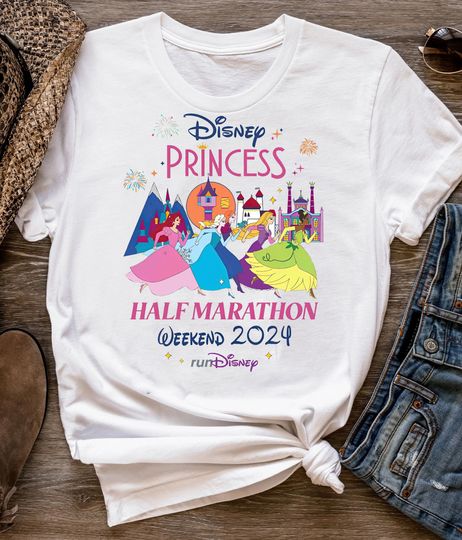Retro Disney Princess Half Marathon Weekend 2024 Shirt, RunDisney Shirt