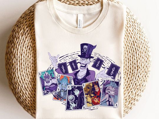 Disney Villains Dr Facilier Playing Cards Maleficent Ursula Shirt, Magic Kingdom T-shirt Family Birthday Gift