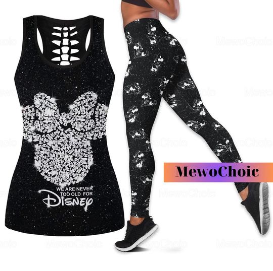 Disney Minnie Women Tank Top, Disney Mickey Mouse Magic Kingdom Workout Gym Yoga
