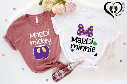 Disney Mardi Gras T-shirts, Family Matching Disney Shirts