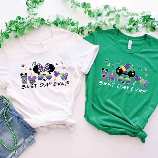 Disney Mardi Gras Shirt, Best Day Ever, Disney Trip Matching shirt