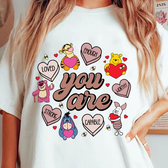 Disney Winnie the Pooh  Cute Valentines Shirt,Winnie the Pooh  Valentines Shirt, Pooh Bear Valentine Shirt