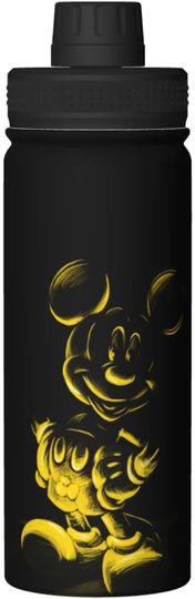 Discover Disney Mickey Mouse Stainless Steel Water Bottles Sports Lid