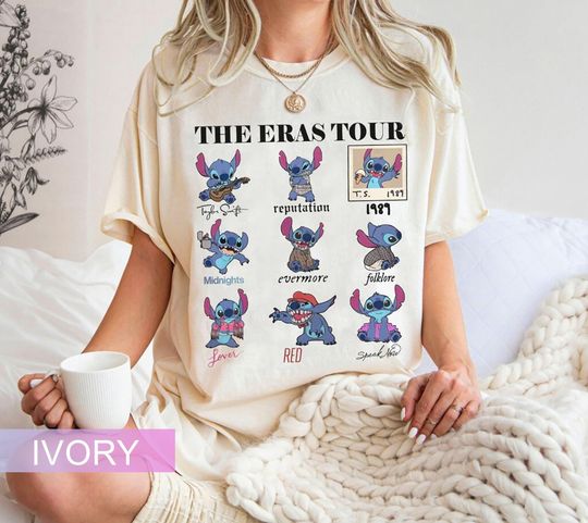 Stitch Eras Tour Shirt, Stitch Shirt, Disneyland Lilo and Stitch