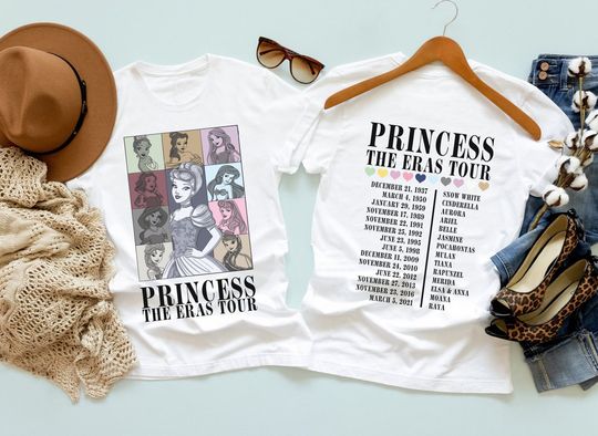 Princess Eras Tour Shirt, Disney Princess Tour Tee