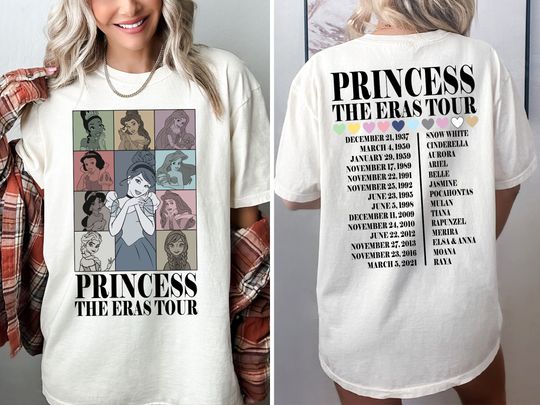 Disney Princess Eras Tour Shirt, Disney Princess Tour Tee