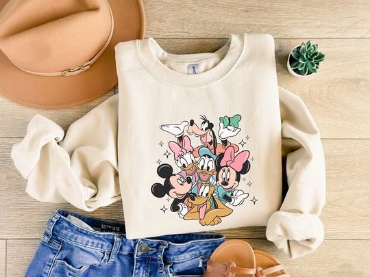 Discover Disney Sweatshirt, Mickey And Friends Sweatshirt, Disney Family Sweatshirt