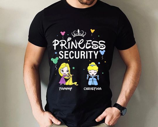 Princess Security Dad Shirt, Disney Princess Tee