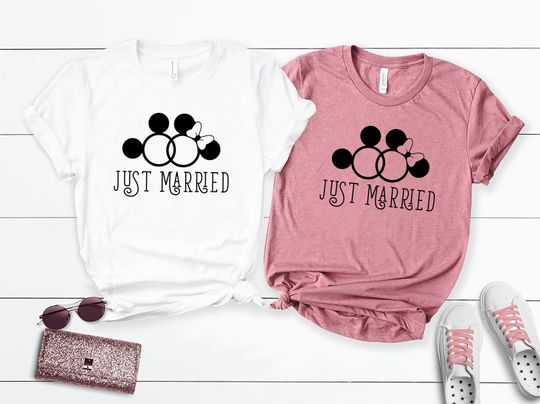 Just Married Shirts, Disney Valentine Shirt