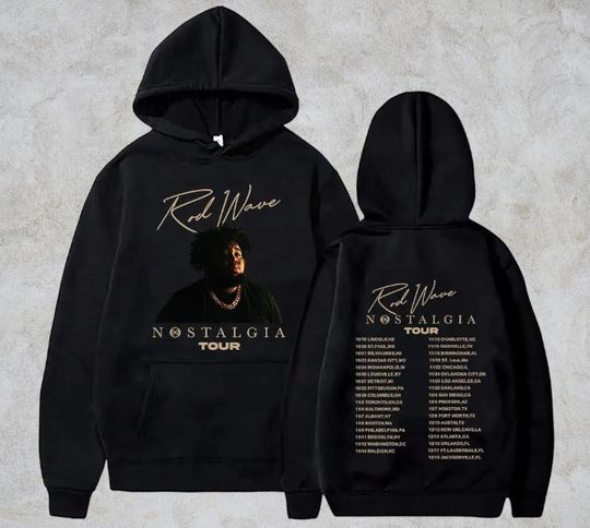 Rod Wave Hoodie - Nostalgia Tour Hoodie - Rod Wave Tour Merch