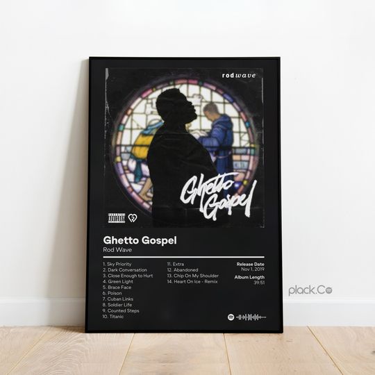 Rod Wave - Ghetto Gospel - Rod Wave Poster - Album Poster