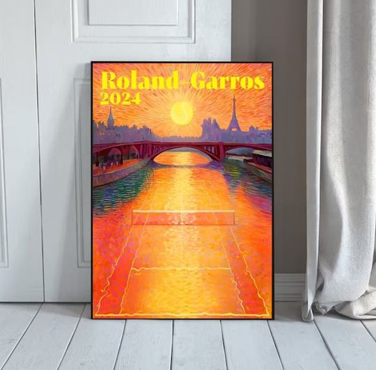 The 45th Tournament Roland-Garros 2024 Poster