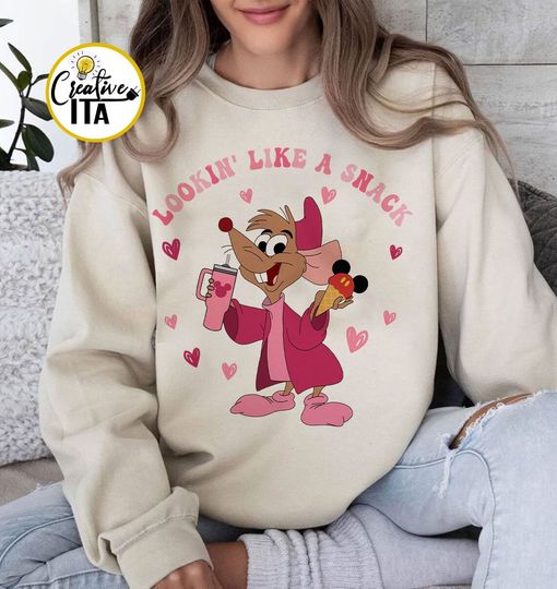 Disney Jaq Lookin Like A Snack Valentines Sweatshirt