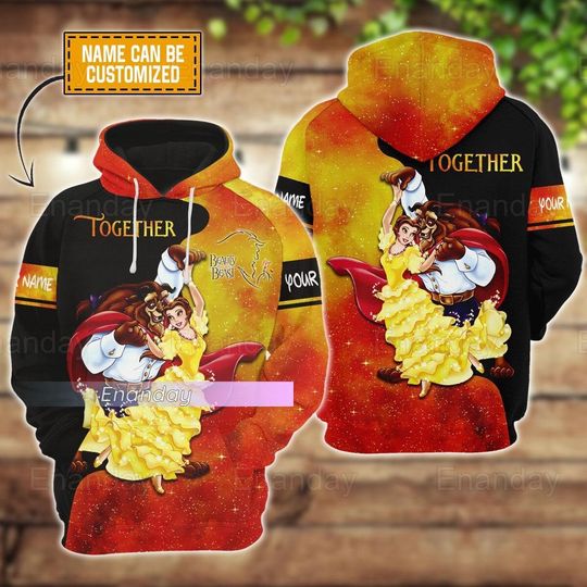 Beauty And The Beast Hoodie, Belle Princess Hoodie, Disney Princess Hoodie