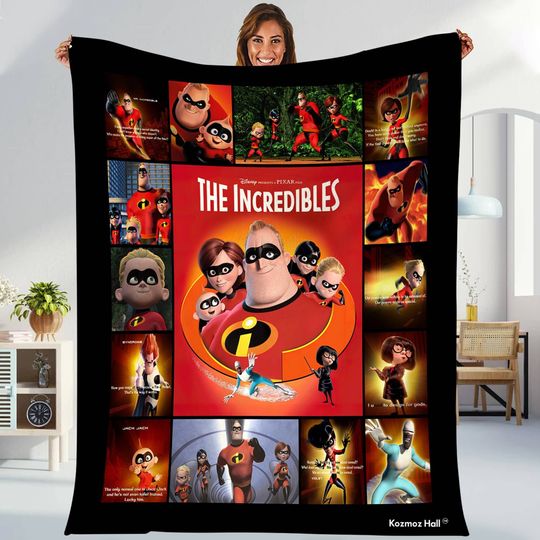 The Incredibles Fleece Blanket, The Incredibles Family Fleece Blanket