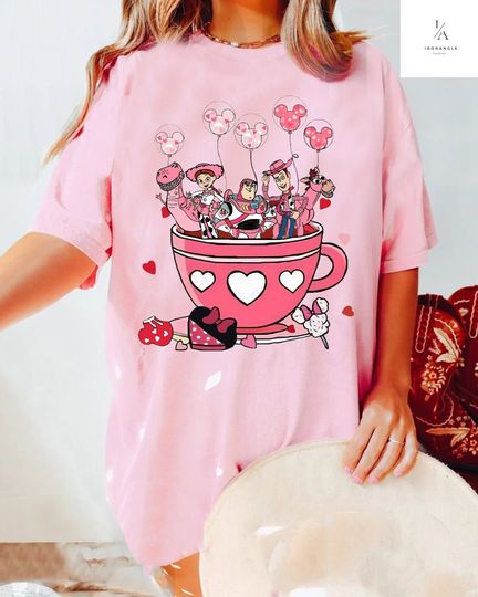 Disney Valentine's Shirt, Drink And Food Valentine Shirt, Toy Story Valentine