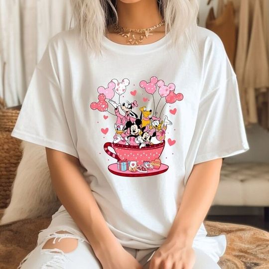 Mickey and Friend Valentines Day Shirt, Disney Valentine's Day T-Shirt