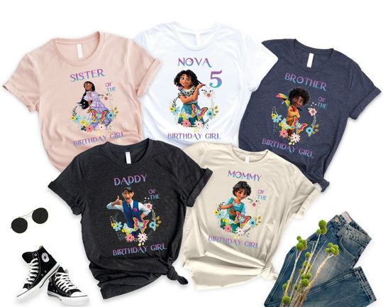 Disney Encanto Birthday Girl T-Shirt, Disney Encanto Family Birthday Shirt, Disney Mirabel Birthday Shirt