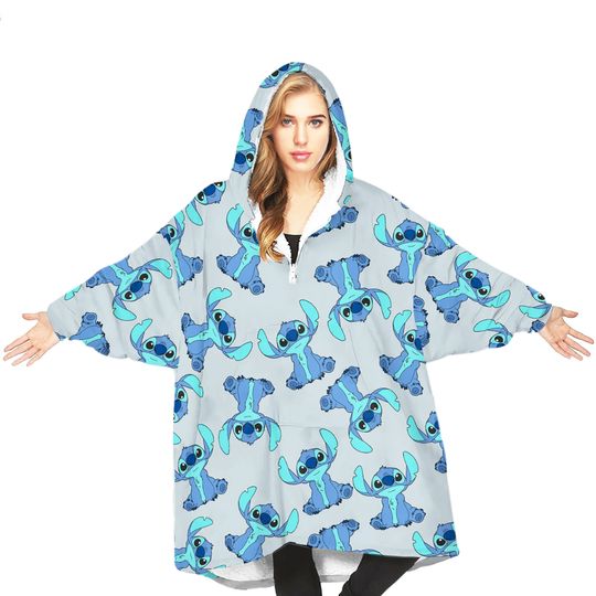Disney STITCH SNUDDIE TO GO Blanket Hoodie