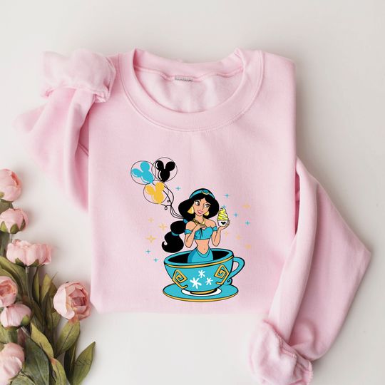 Jasmine Princess Sweatshirt, Disney Princess Sweatshirt, Jasmine Disney Sweatshirt