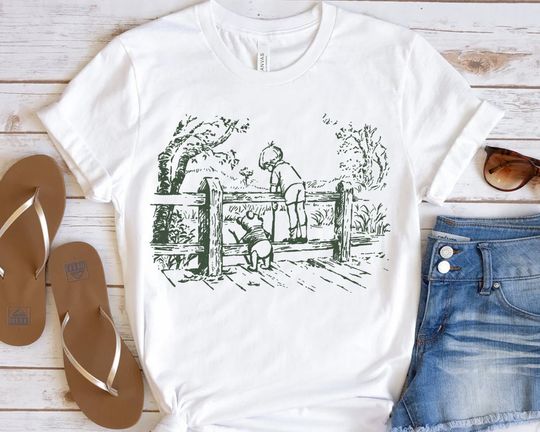 Disney Winnie the Pooh and Christopher Robin Shirt, Magic Kingdom Holiday  T-shirt