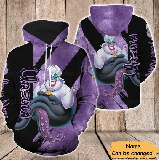 Ursula Hoodie Ursula Legging 3D Hoodie, Disney Character 3D Hoodie