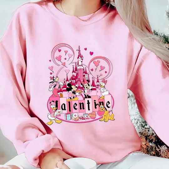 Disney Valentines Day T-Shirt, Valentines Day T-Shirt, Mickey and Friend Valentine Shirt, Disney World Valentines Day Shirt