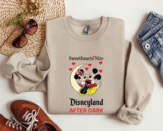 Sweetheart Nite Disneyland Sweatshirt, Disneyland After Dark Shirt
