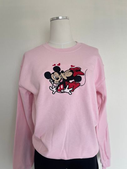 Minnie Mickey Sweethearts Nite Shirt, Disney valentines Sweatshirt