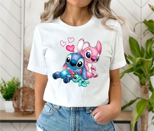 Discover Stitch Valentine's Day Shirt, Disney Valentine's Day Shirt, Disney